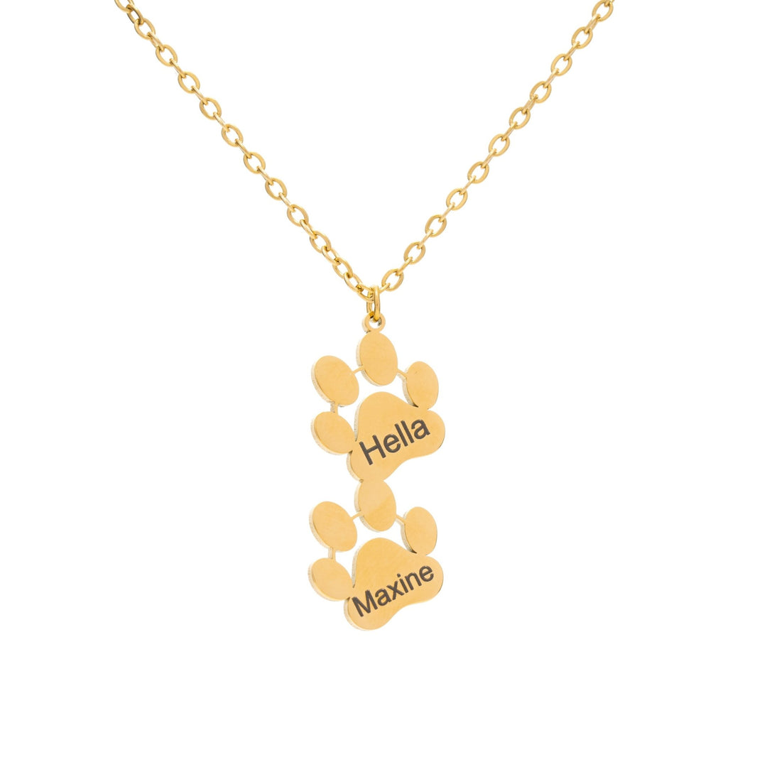 Dog and Cat Paw Necklace Pendant - ALMAGIOIELLI