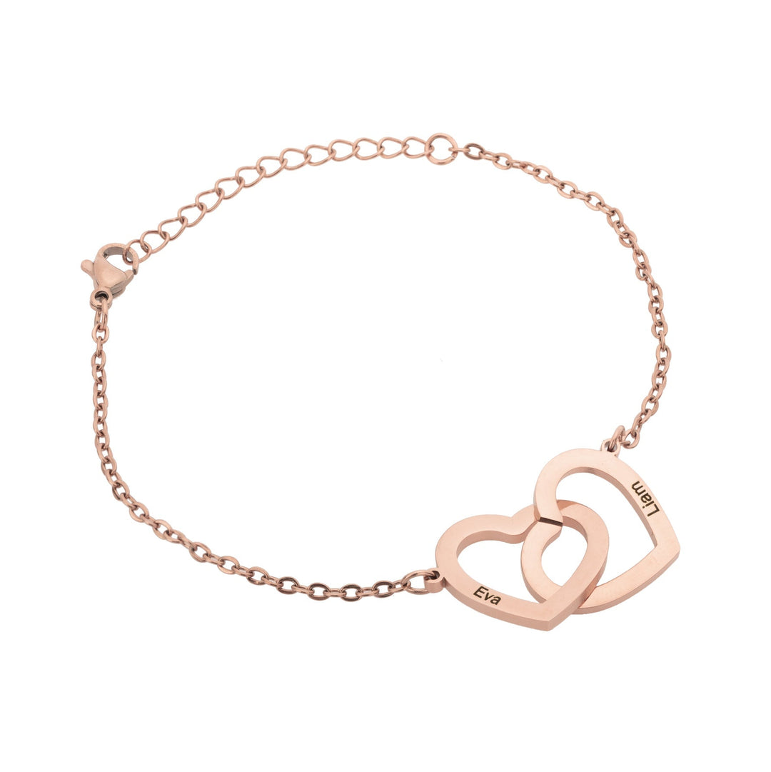 Double Heart Bracelet/Anklet - ALMAGIOIELLI