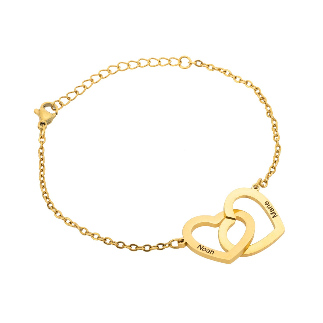 Double Heart Bracelet/Anklet - ALMAGIOIELLI