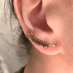 Double Name Personalized Earrings - ALMAGIOIELLI