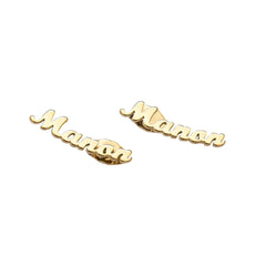 Double Name Personalized Earrings - ALMAGIOIELLI