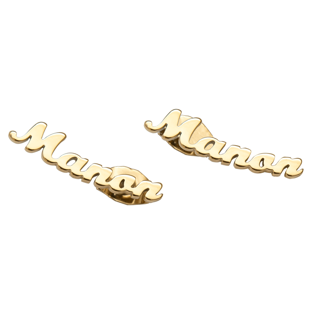 Double Name Personalized Earrings - ALMAGIOIELLI