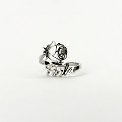 Anello Nome & Fiore di Nascita