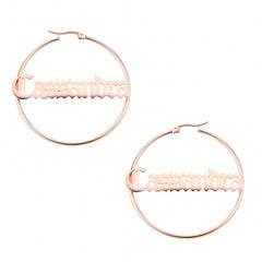 Gothic Hoop Earrings - ALMAGIOIELLI