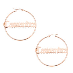Gothic Hoop Earrings - ALMAGIOIELLI