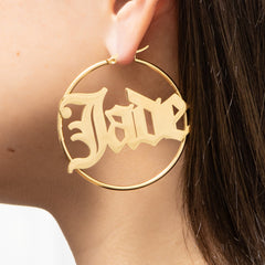 Gothic Hoop Earrings - ALMAGIOIELLI