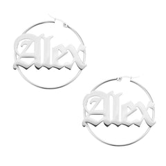 Gothic Hoop Earrings - ALMAGIOIELLI