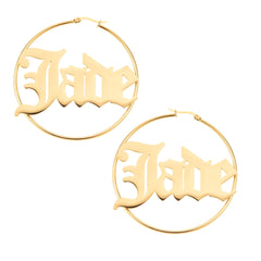 Gothic Hoop Earrings - ALMAGIOIELLI