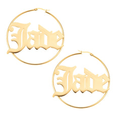 Gothic Hoop Earrings - ALMAGIOIELLI