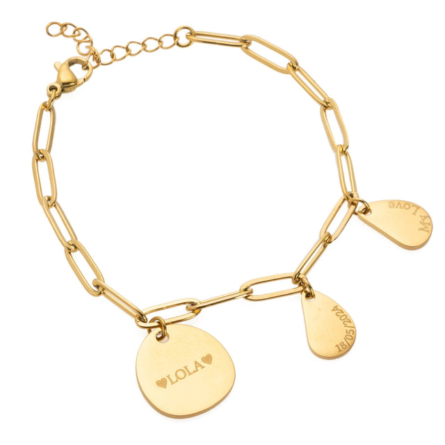 Pulsera con colgantes de avellano