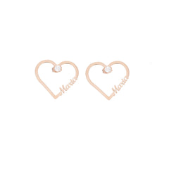 Heart and Crystal Earrings - ALMAGIOIELLI