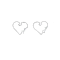 Heart and Crystal Earrings - ALMAGIOIELLI