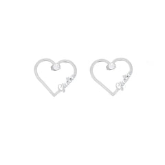 Heart and Crystal Earrings - ALMAGIOIELLI