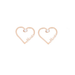 Heart and Crystal Earrings - ALMAGIOIELLI