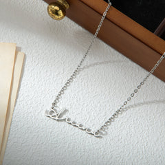Horizontal Signature Name Necklace - ALMAGIOIELLI
