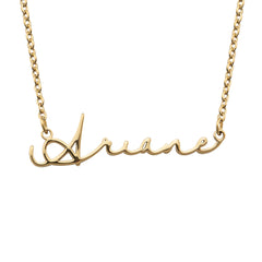 Horizontal Signature Name Necklace - ALMAGIOIELLI