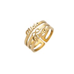 Infinity Ring with Two Names - ALMAGIOIELLI
