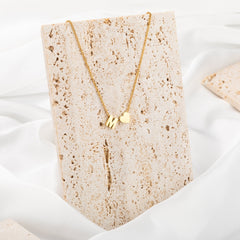 Initial Heart Pendant Necklace - ALMAGIOIELLI