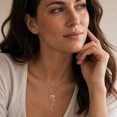 Name and Birth Flower Necklace