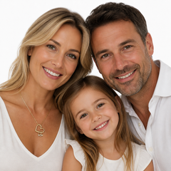 Collana Cuore con Charms Lettere