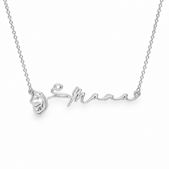 Collana Orizzontale Nome & Fiore di Nascita
