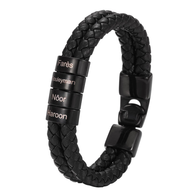 Bracciale uomo Heritage a doppia trama intrecciata