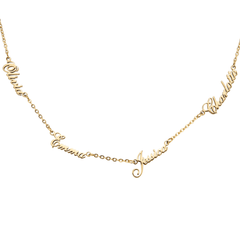 Multiple Name Personalized Name Necklace - ALMAGIOIELLI