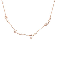 Multiple Name Personalized Name Necklace - ALMAGIOIELLI