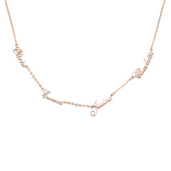 Multiple Name Personalized Name Necklace - ALMAGIOIELLI