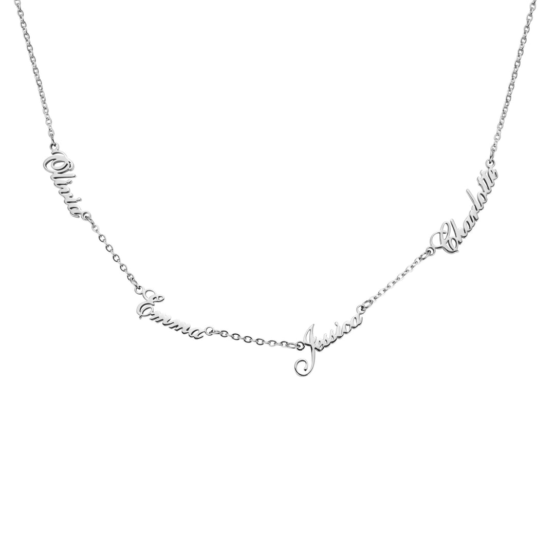 Multiple Name Personalized Name Necklace - ALMAGIOIELLI