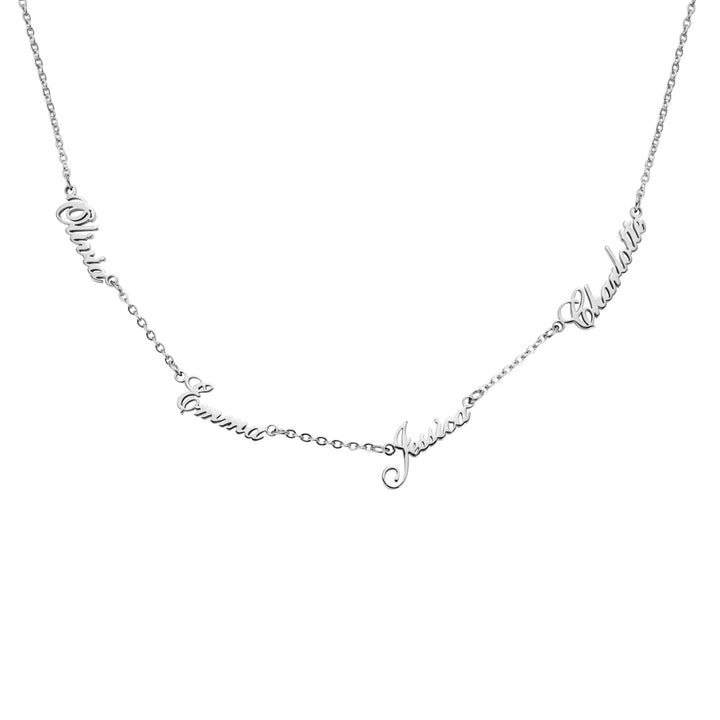 Multiple Name Personalized Name Necklace - ALMAGIOIELLI
