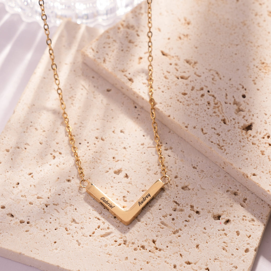 Personalized 4D Bar Necklace - ALMAGIOIELLI