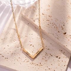 Personalized 4D Bar Necklace - ALMAGIOIELLI