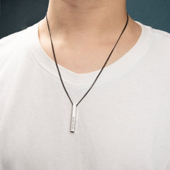 Personalized Apex Origin Bar Necklace - ALMAGIOIELLI