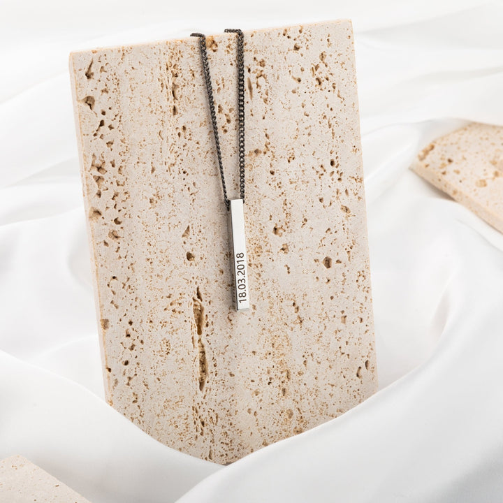 Personalized Apex Origin Bar Necklace - ALMAGIOIELLI