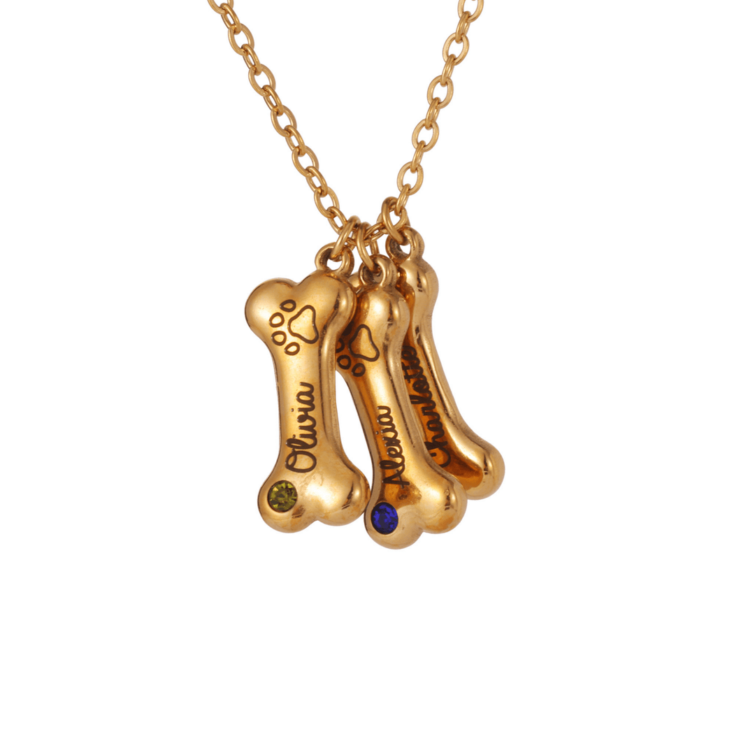 Personalized Bone Necklace - ALMAGIOIELLI