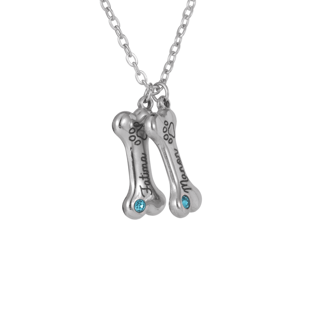 Personalized Bone Necklace - ALMAGIOIELLI