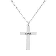 Personalized Cross Pendant - ALMAGIOIELLI