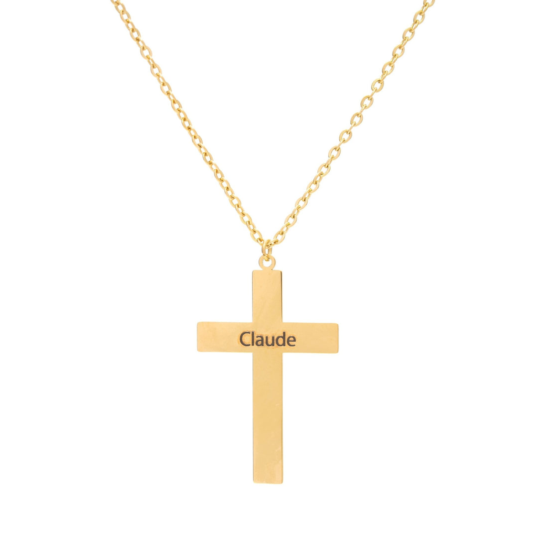 Personalized Cross Pendant - ALMAGIOIELLI