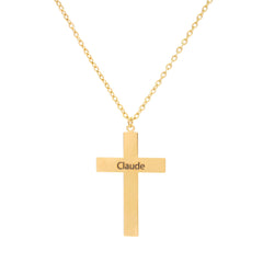 Personalized Cross Pendant - ALMAGIOIELLI