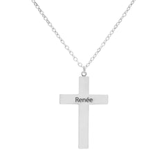 Personalized Cross Pendant - ALMAGIOIELLI