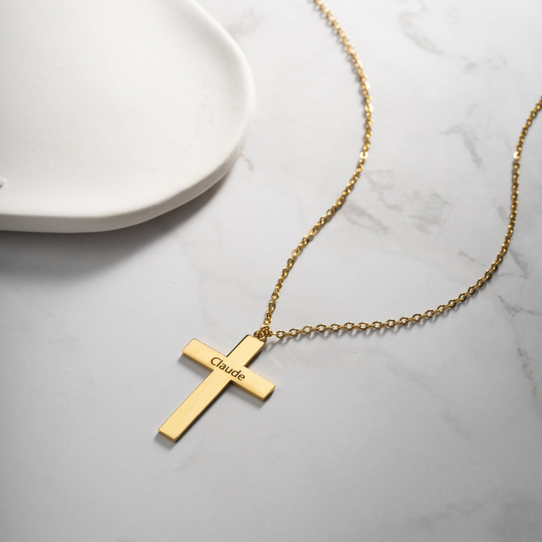 Personalized Cross Pendant - ALMAGIOIELLI
