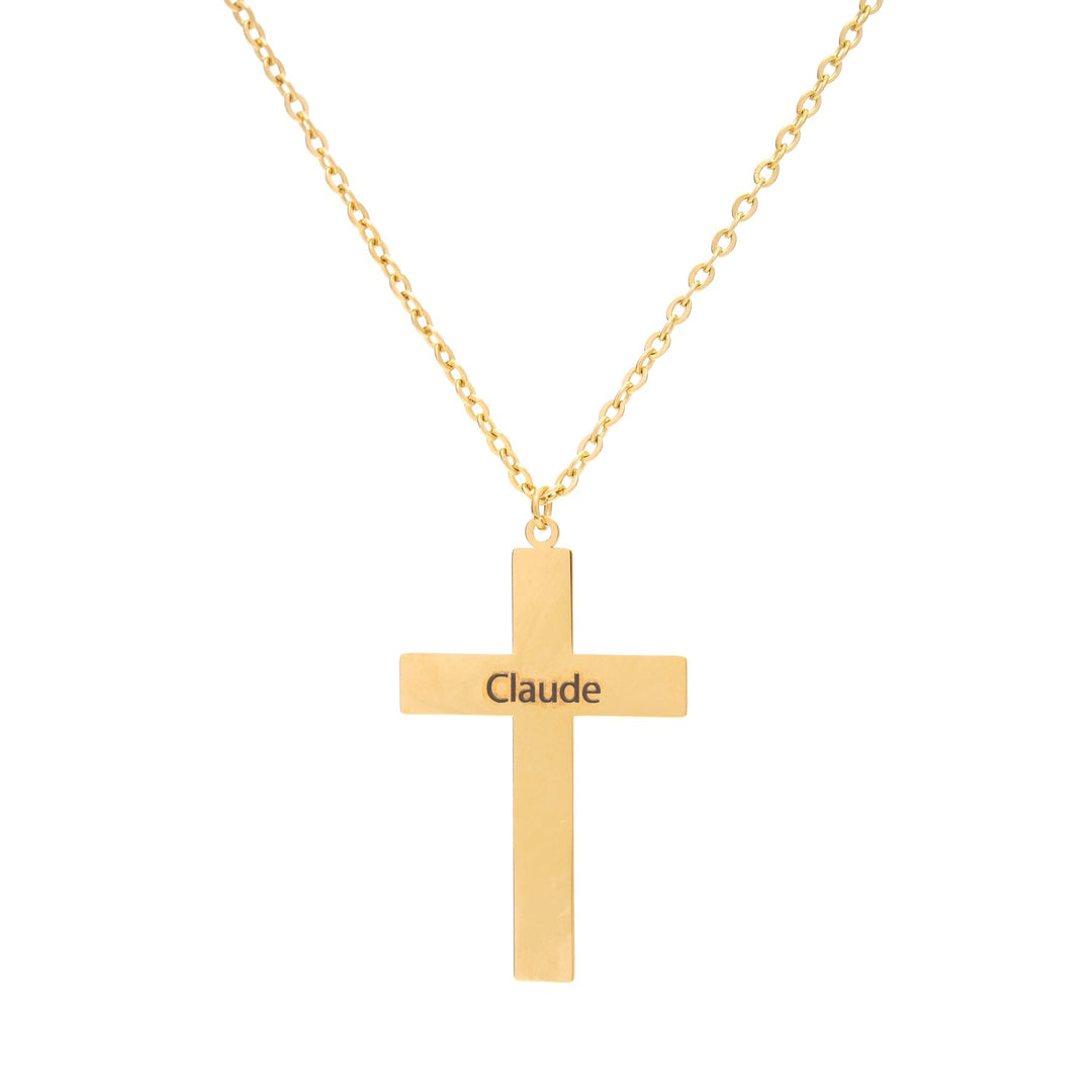 Personalized Cross Pendant - ALMAGIOIELLI