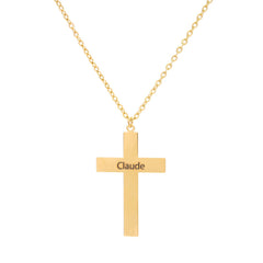 Personalized Cross Pendant - ALMAGIOIELLI