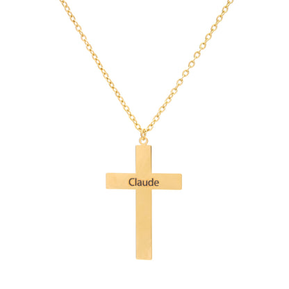 Personalized Cross Pendant - ALMAGIOIELLI