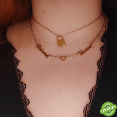 Personalized Lock Pendant Necklace - ALMAGIOIELLI