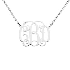 Personalized Monogram Pendant Necklace - ALMAGIOIELLI