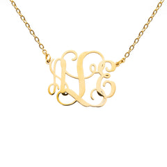 Personalized Monogram Pendant Necklace - ALMAGIOIELLI