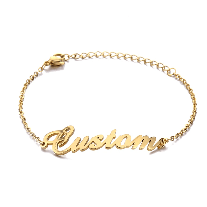 Personalized Name Bracelet/Anklet - ALMAGIOIELLI