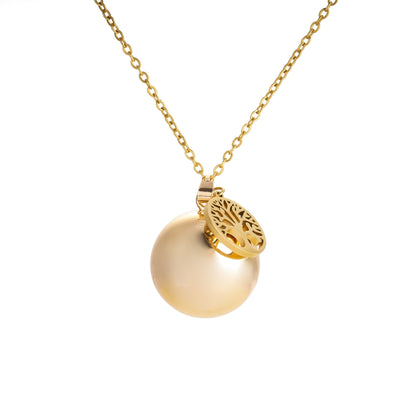 Personalized Pregnancy Bola Pendant Necklace - ALMAGIOIELLI